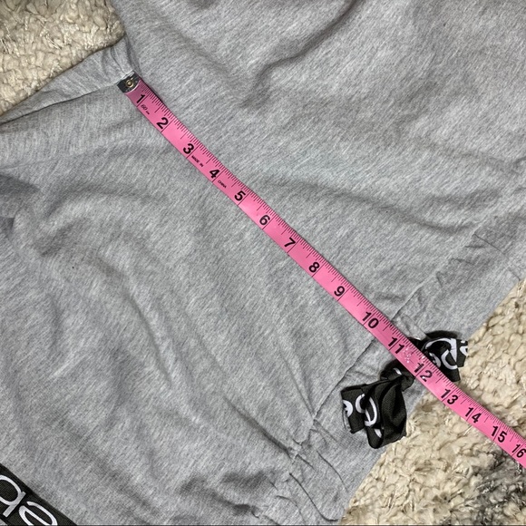 BEBE Sport Plus Size Logo Stripe Gray Sweatpants - Picture 8 of 9